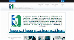 Desktop Screenshot of onncce.org.mx